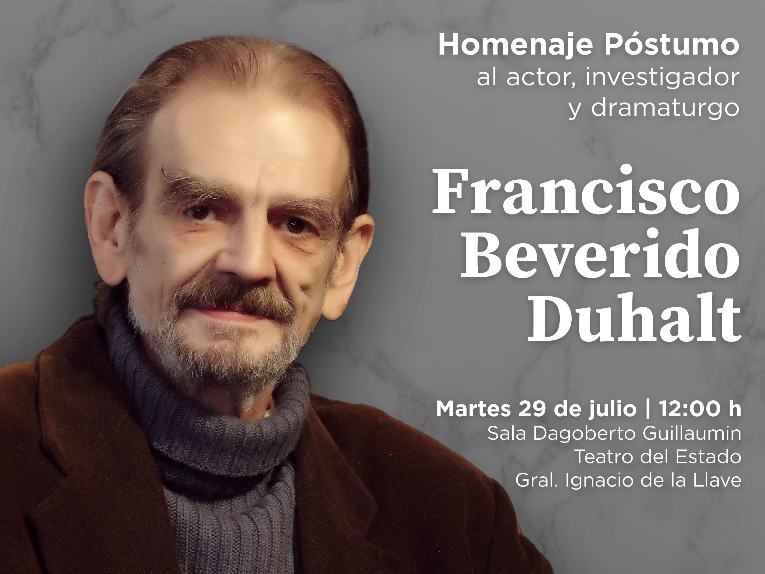 Secver despide con homenaje a Paco Beverido, figura clave de las artes escénicas