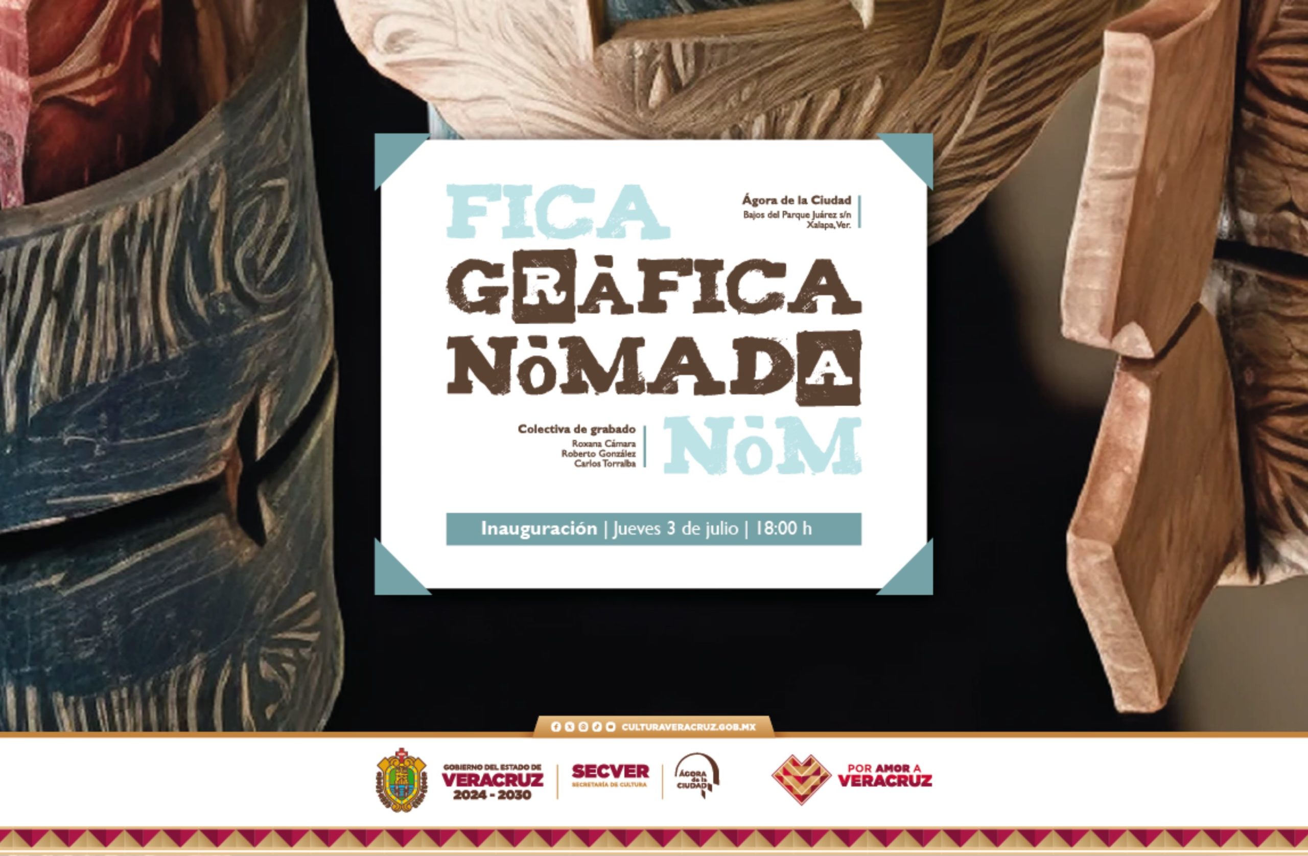 Invitan a la inauguración de Gráfica Nómada, en el Ágora de la Ciudad