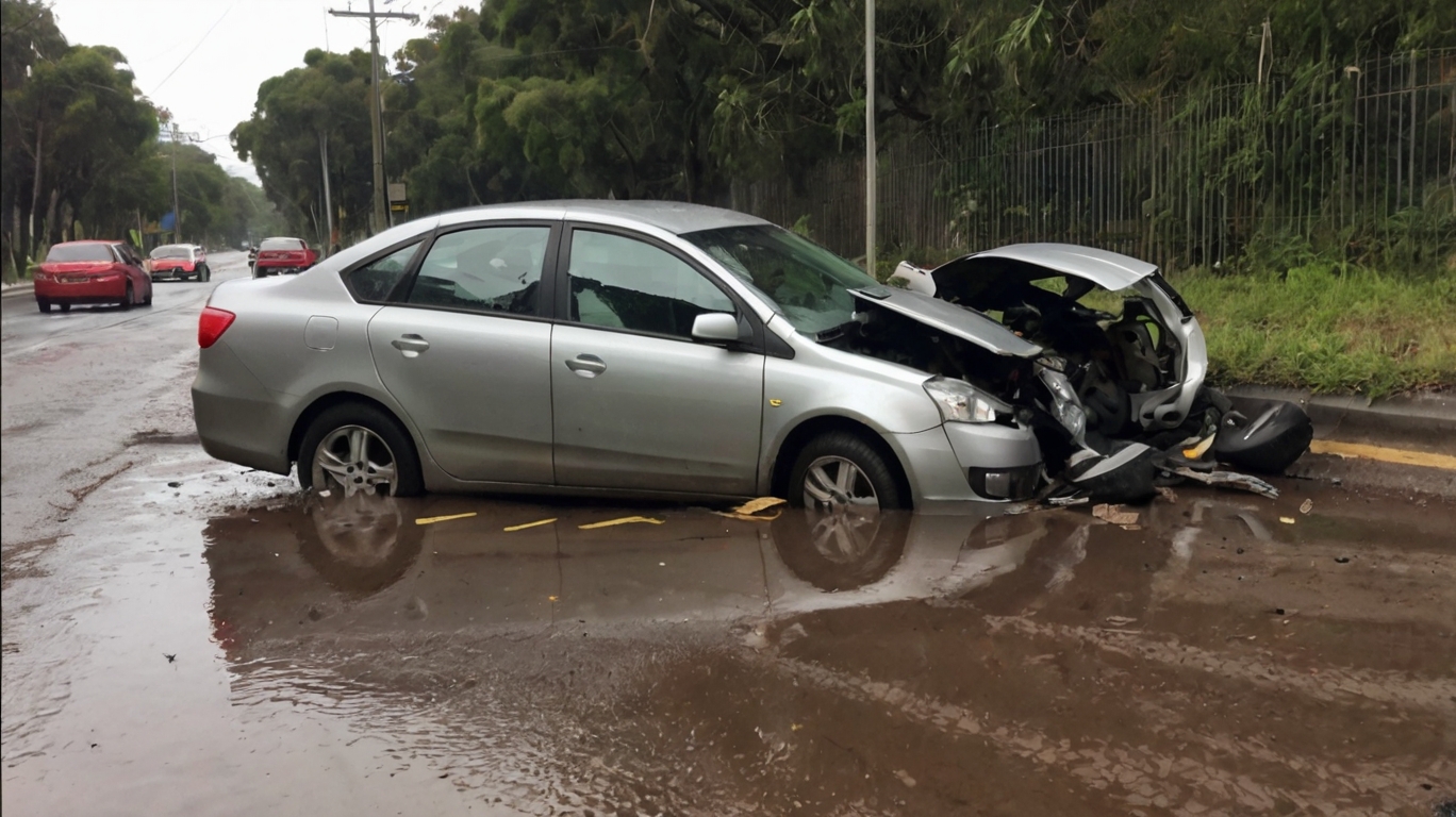 Cae lluvia y se elevan los accidentes de tránsito