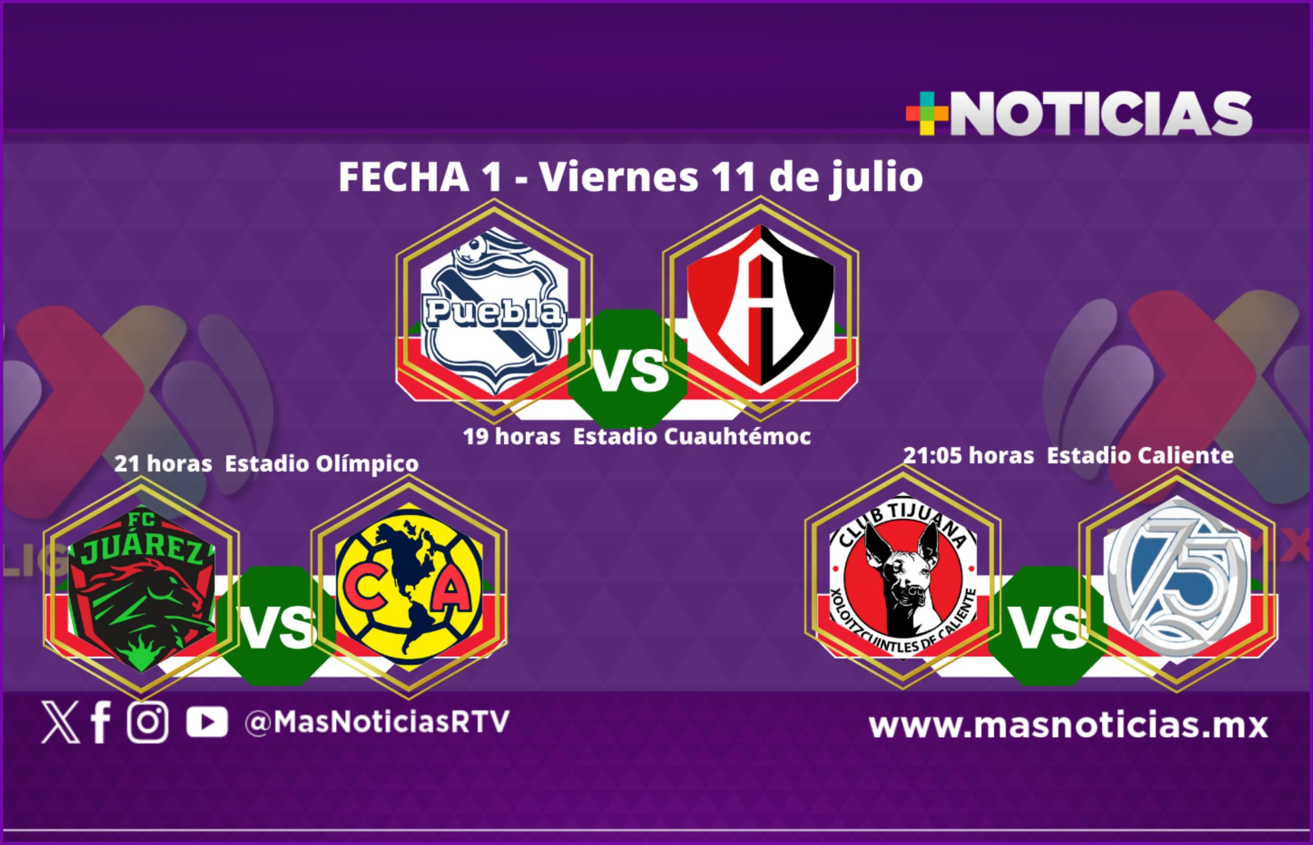 En Puebla inicia el torneo de Apertura 2025 de la Liga MX