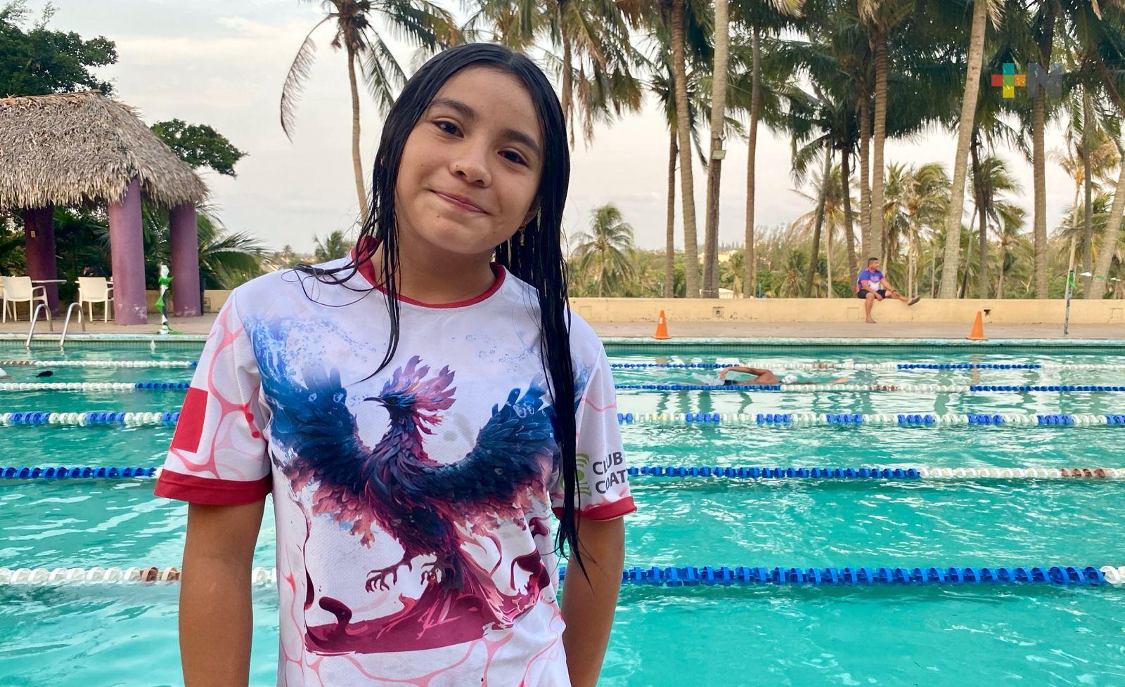 Leah Martínez logró dos medallas en Campeonato Nacional de Natación Veracruz 2025