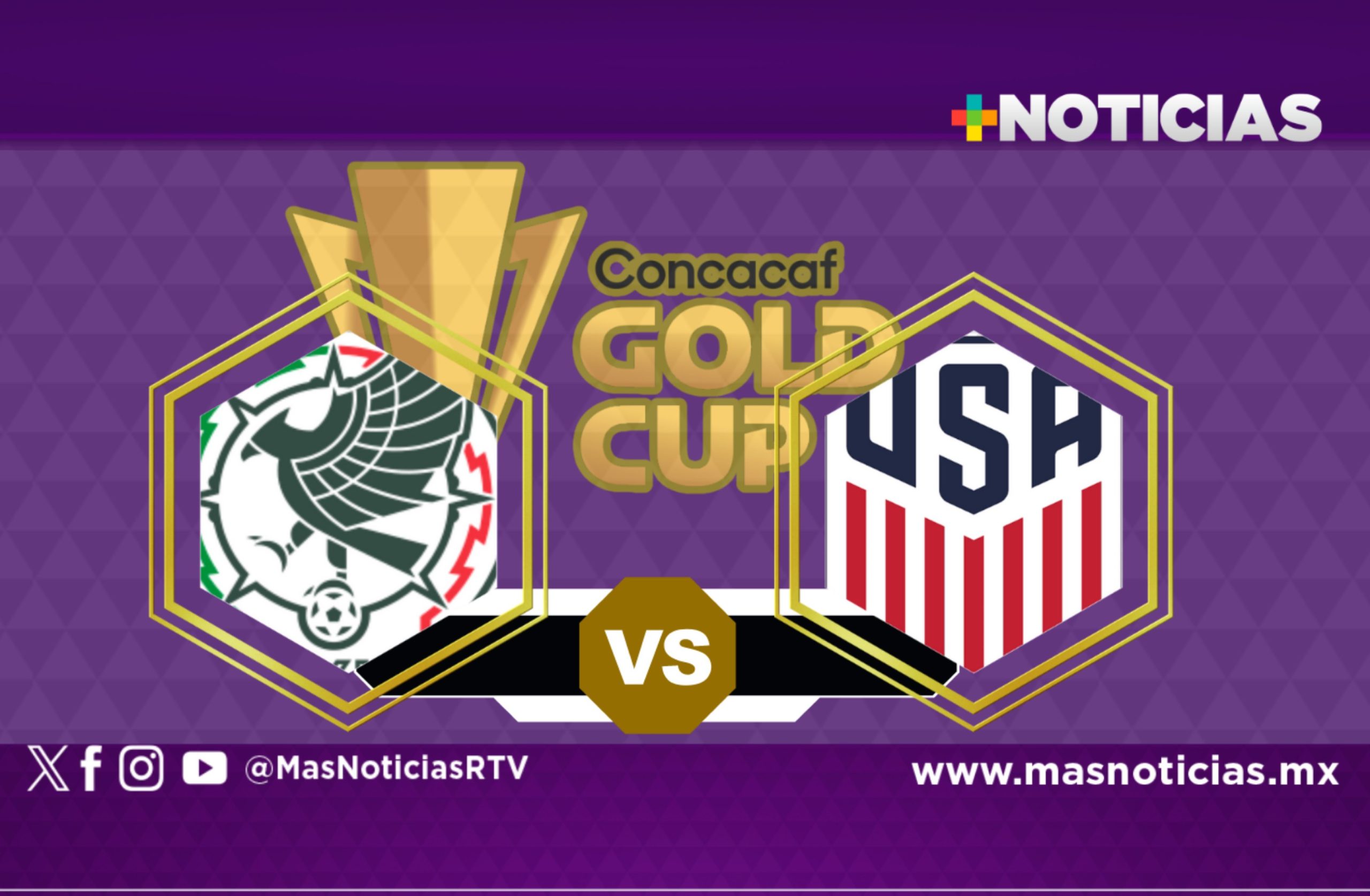 Por octava ocasión México y Estados Unidos en la final de la Copa Oro