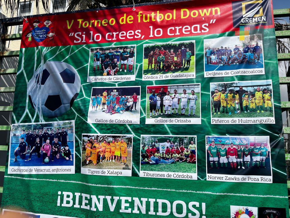 Se realizó en Veracruz puerto Torneo Estatal de Futbol Incluyente