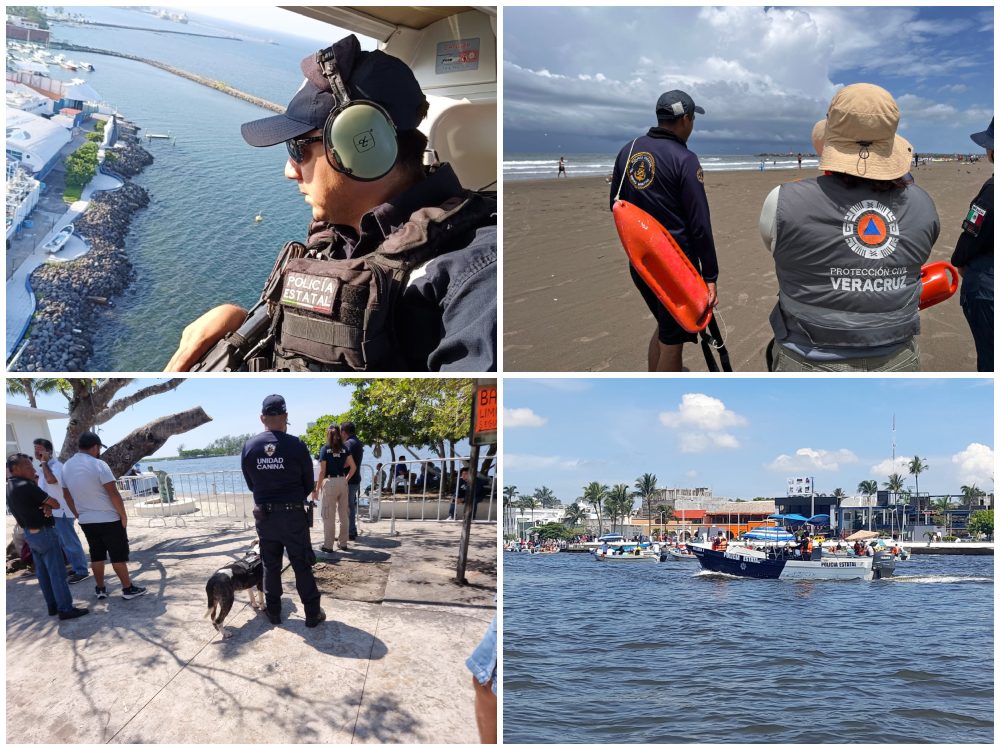 Veracruz refuerza seguridad en vacaciones con operativos por tierra, mar y aire