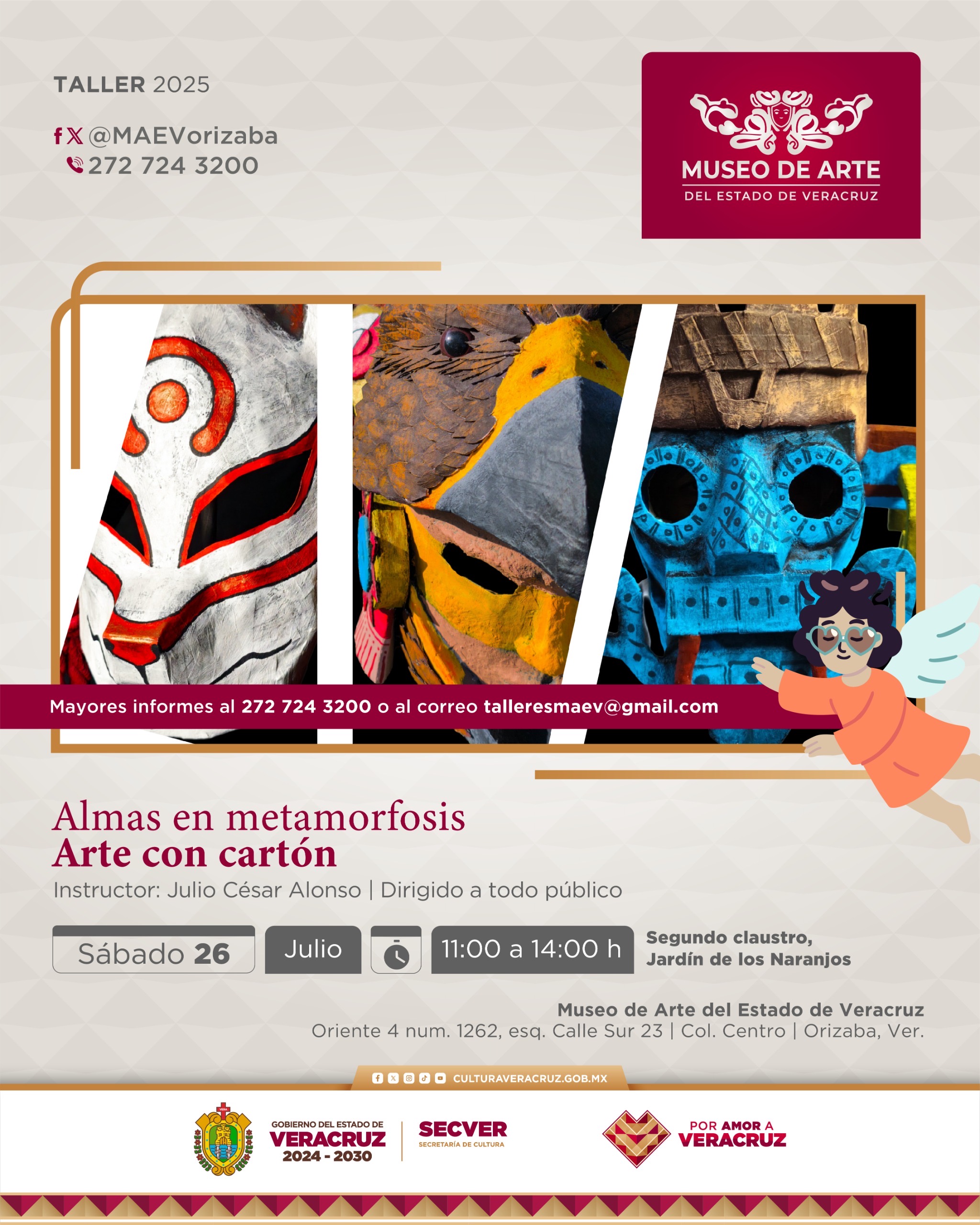 Presenta SECVER oferta de talleres en el MAEV