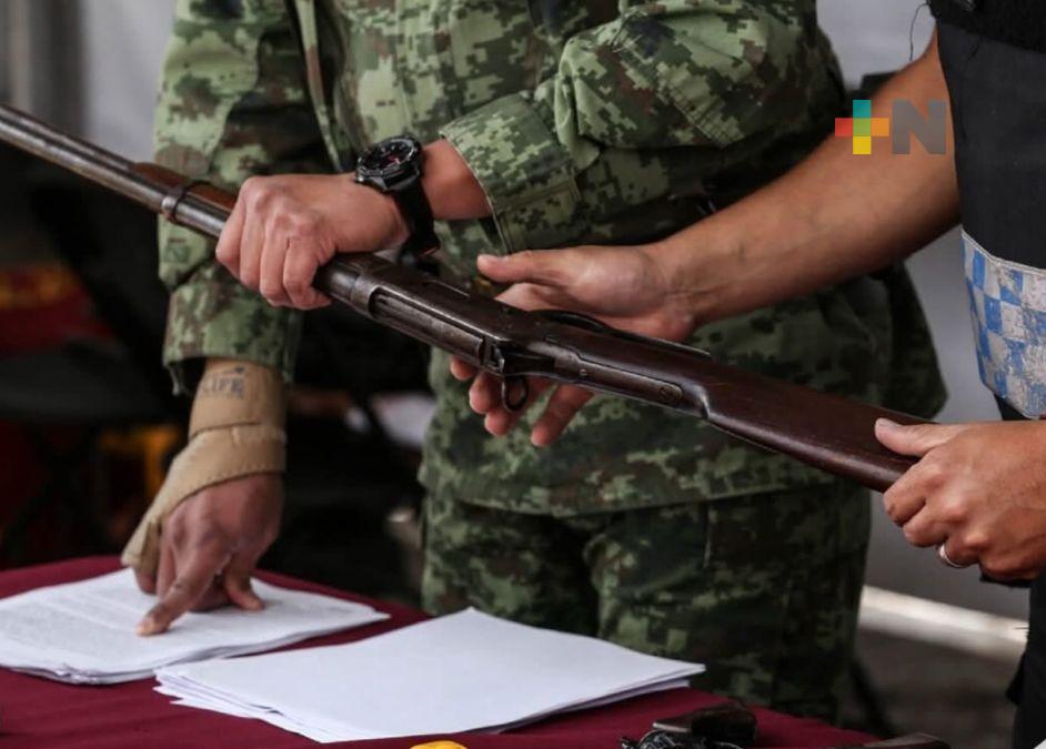 Realizarán campaña de canje de armas de fuego en Coatzacoalcos