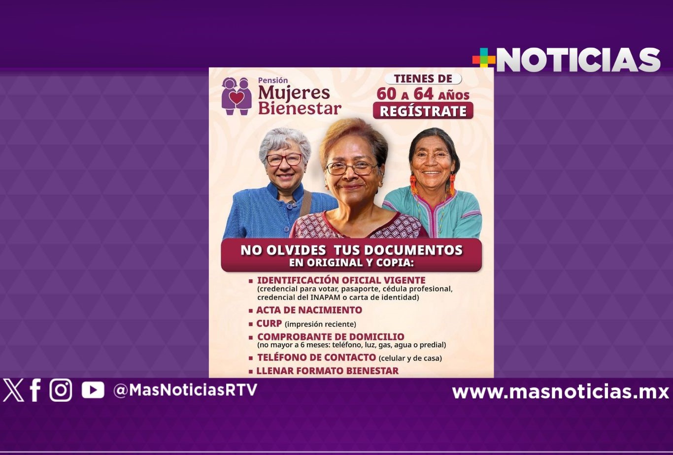 En agosto, mujeres veracruzanas a partir de 60 años podrán registrarse a Pensión Bienestar