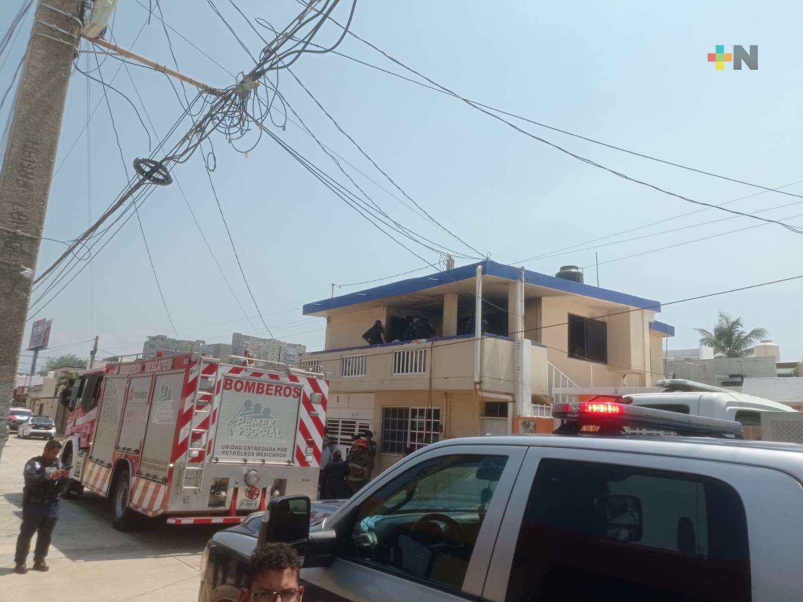 Incendio en departamento de Coatzacoalcos por altas temperaturas