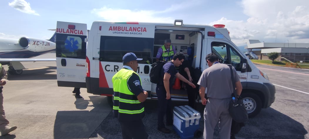 Traslado aéreo urgente de hígado desde Veracruz salva vida en la CDMX