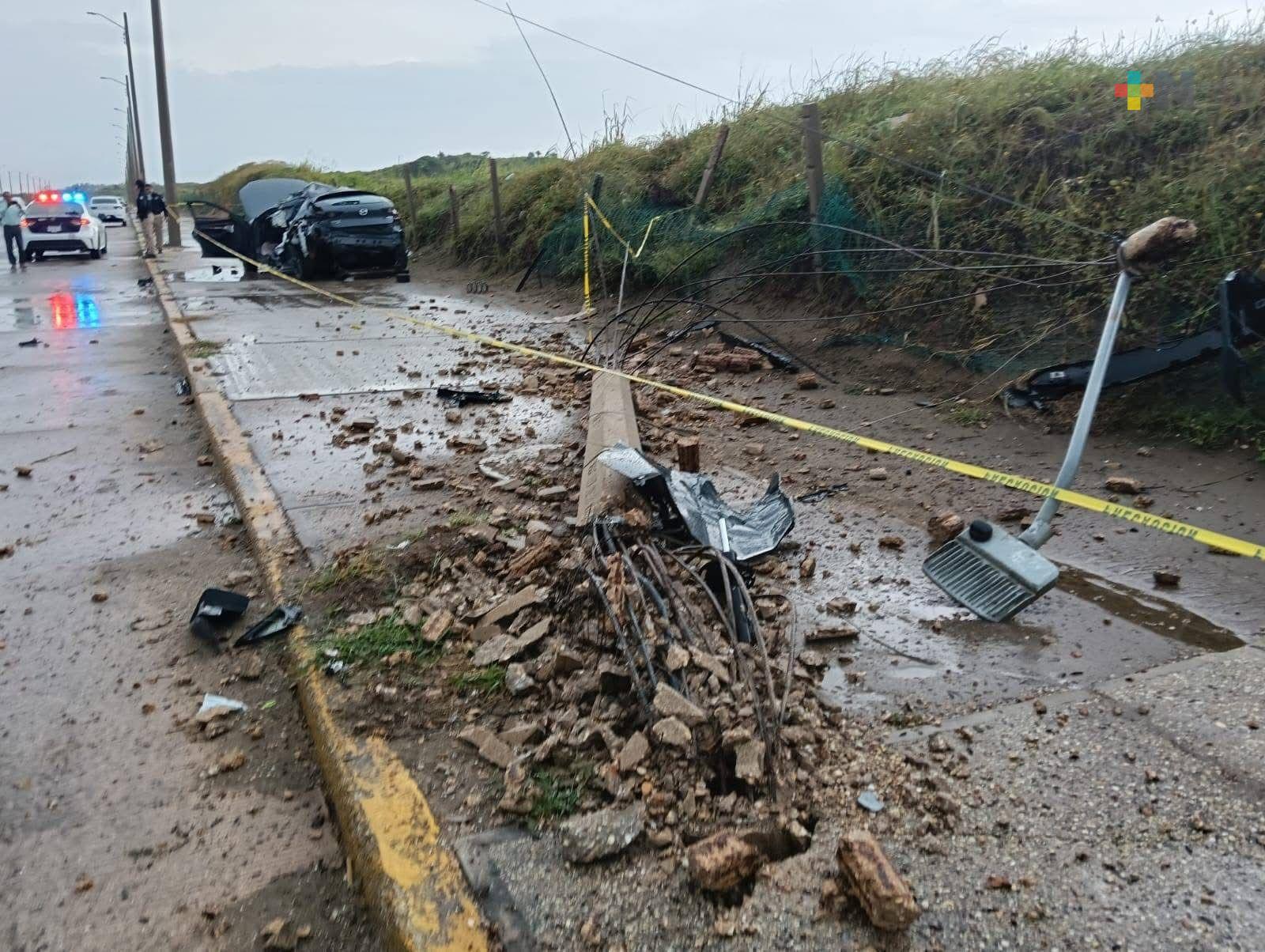 Una persona fallecida y una lesionada, saldo de accidente en Coatzacoalcos