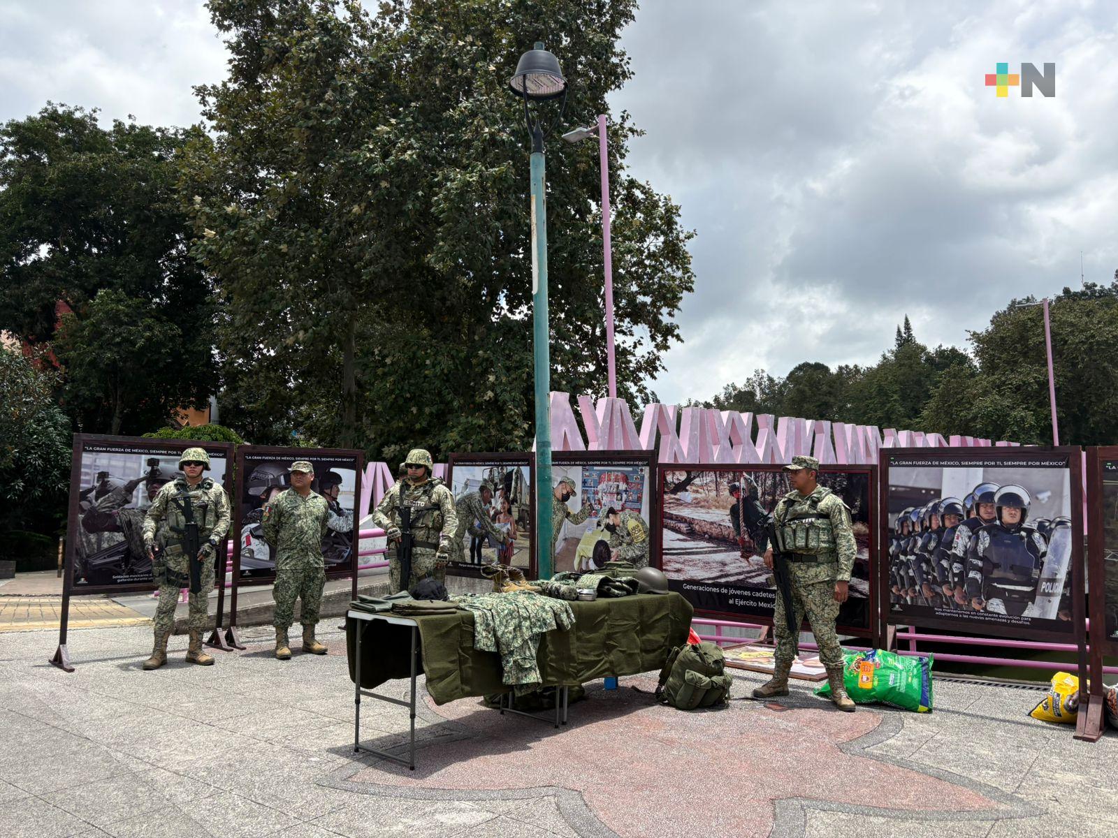 Sedena apoya a motociclistas a  realizar croquetón en Xalapa
