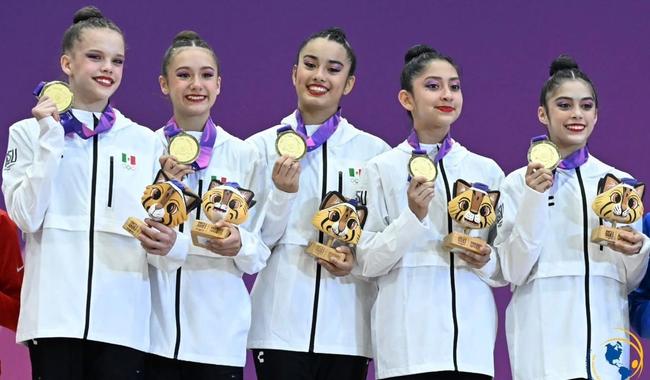 Conjunto mexicano de gimnasia rítmica es campeón continental en Asunción 2025