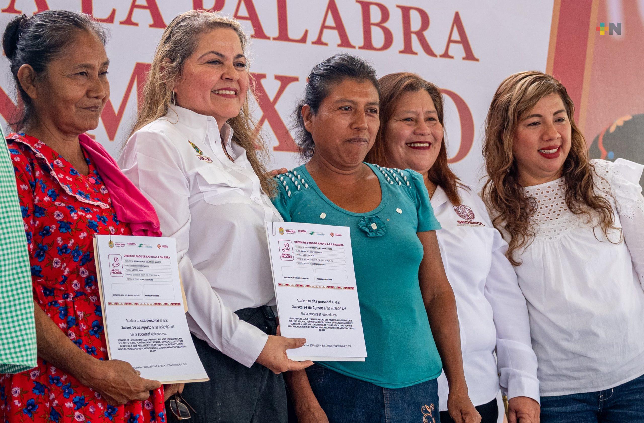 En Tantoyuca Sedesol entrega «Apoyo a la Palabra»