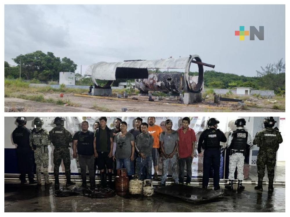 Detienen a banda dedicada al robo de materiales y estructuras en Coatza