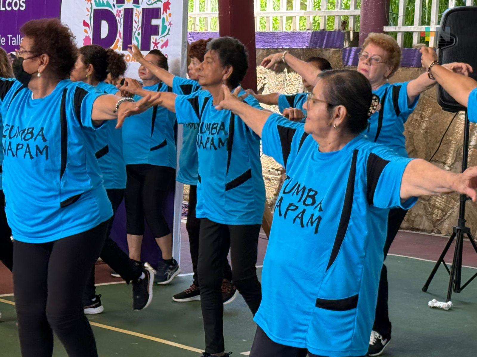 Centro de apoyo en Coatza ofrece actividad física a adultos mayores para preservar su salud