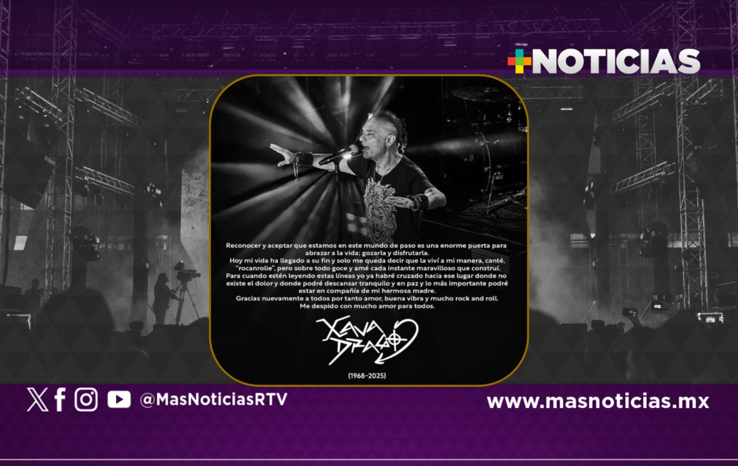 Se apaga la voz de Coda: fallece Xava Drago