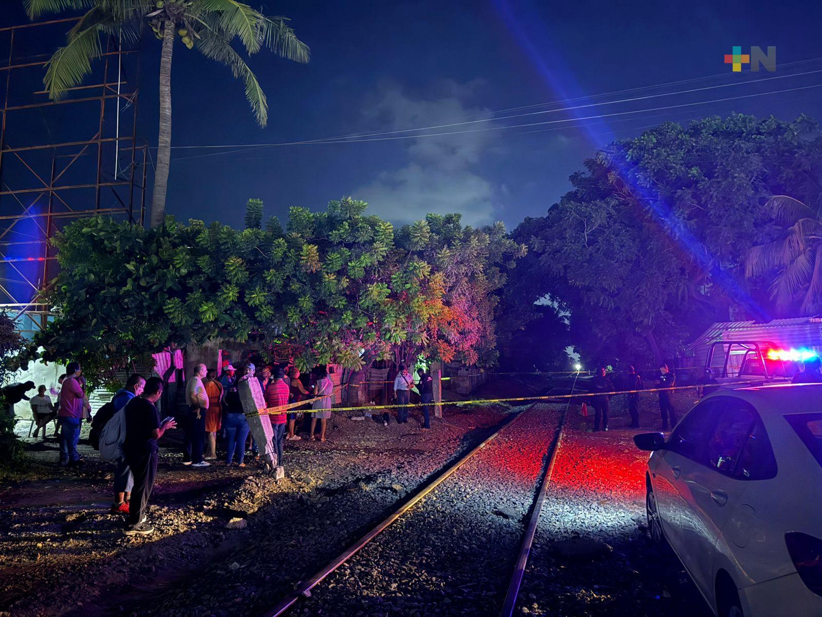 Fatal accidente en vías del tren en Veracruz puerto