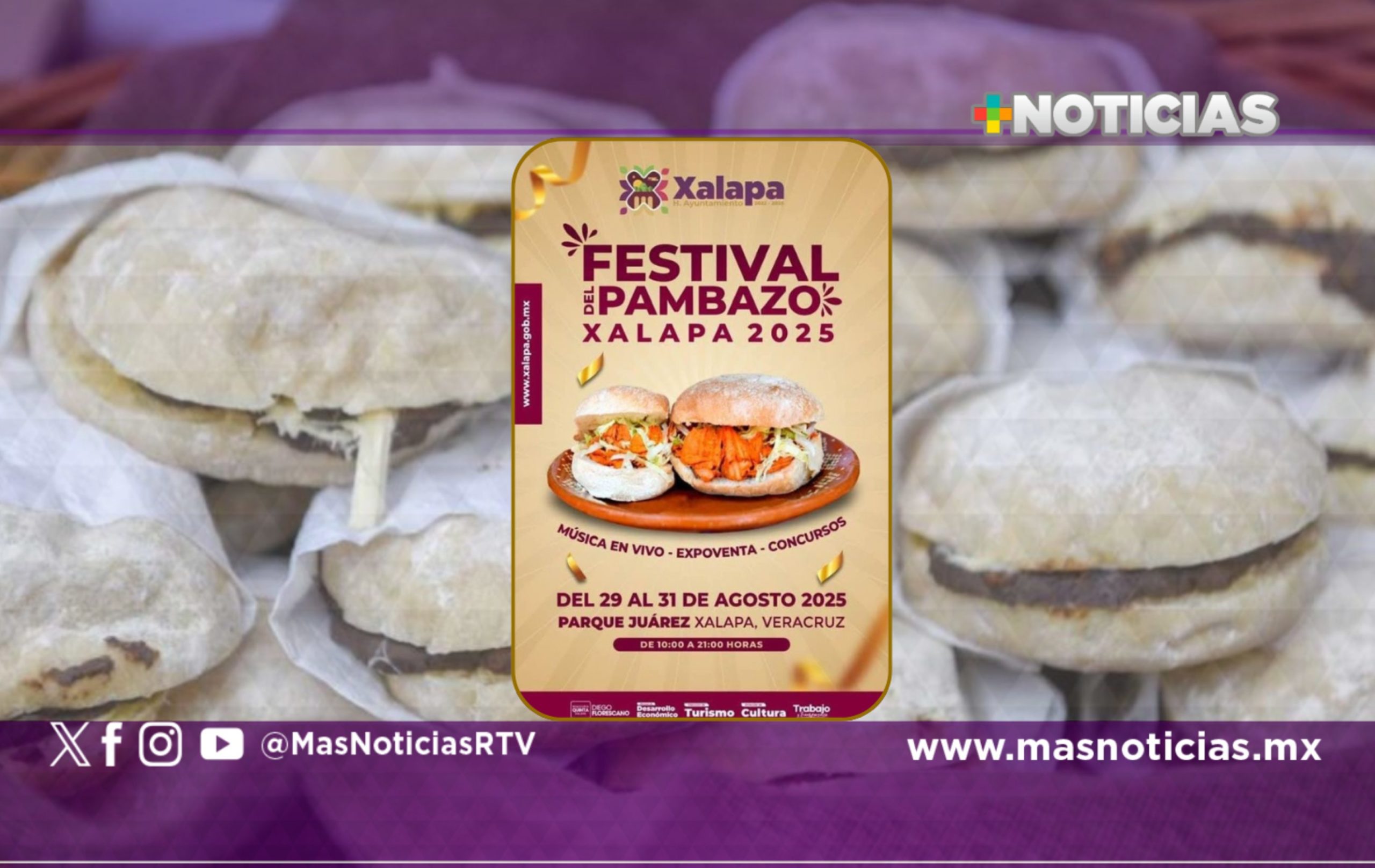 Xalapa espera afluencia de 25 mil personas por Festival del Pambazo