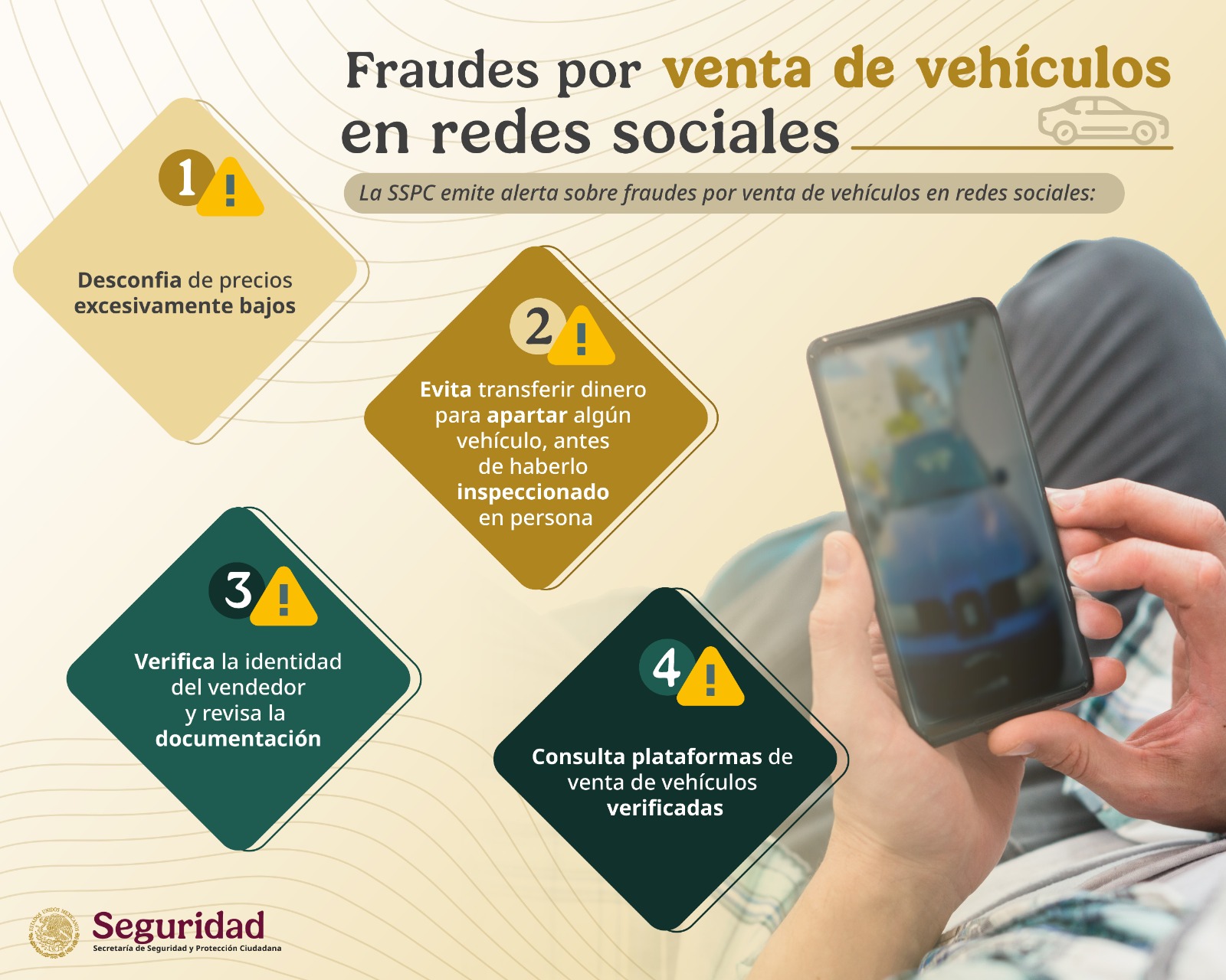 Evitar fraudes al comprar un auto en redes sociales