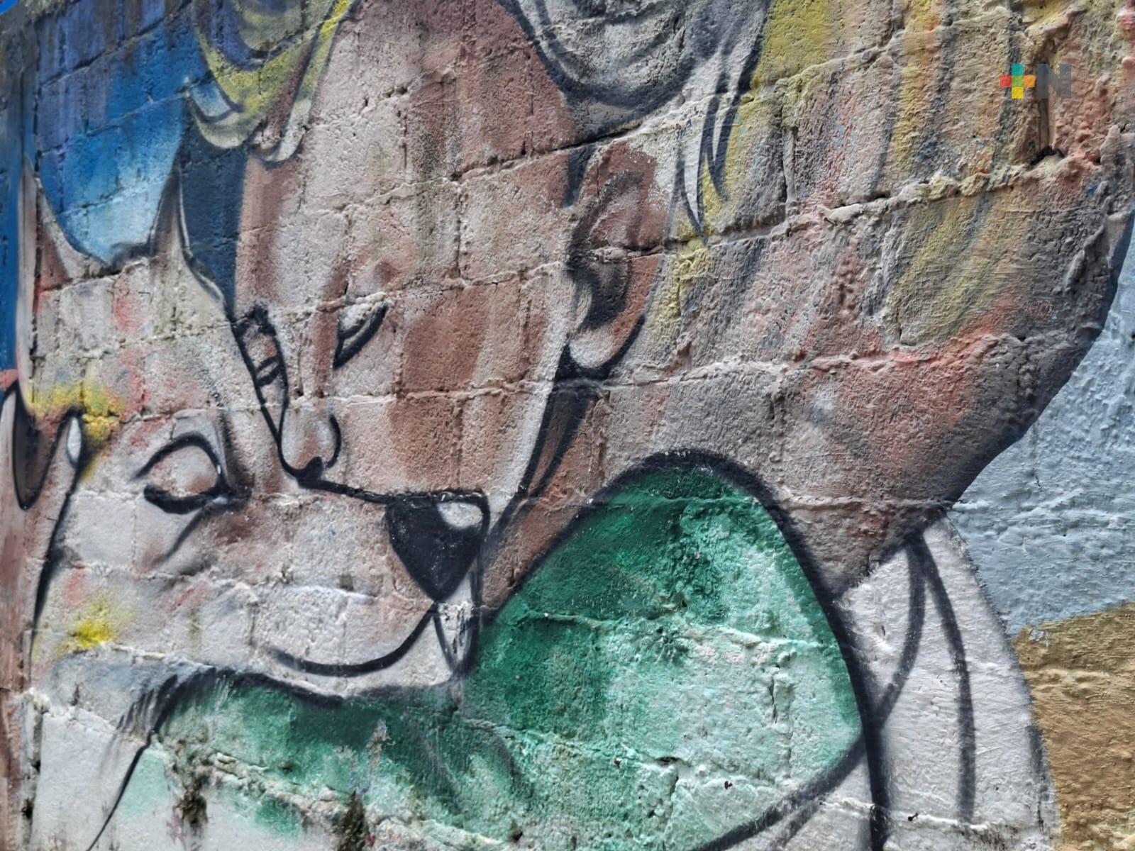 Piden apoyo para restaurar mural de corredor cultural “La Granja”