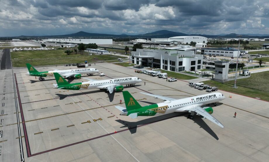 Mexicana de Aviación recibe su tercer Embraer E195-E2: Sheinbaum