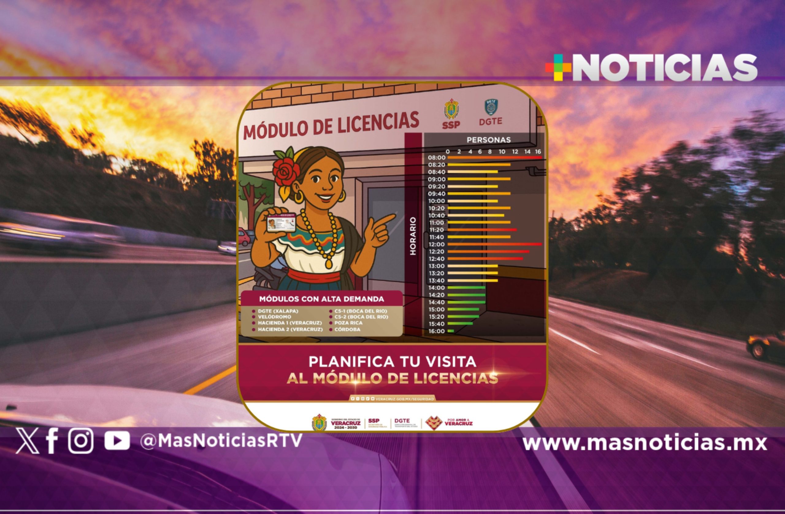 Módulo móvil de licencias de conducir recorre el estado de Veracruz