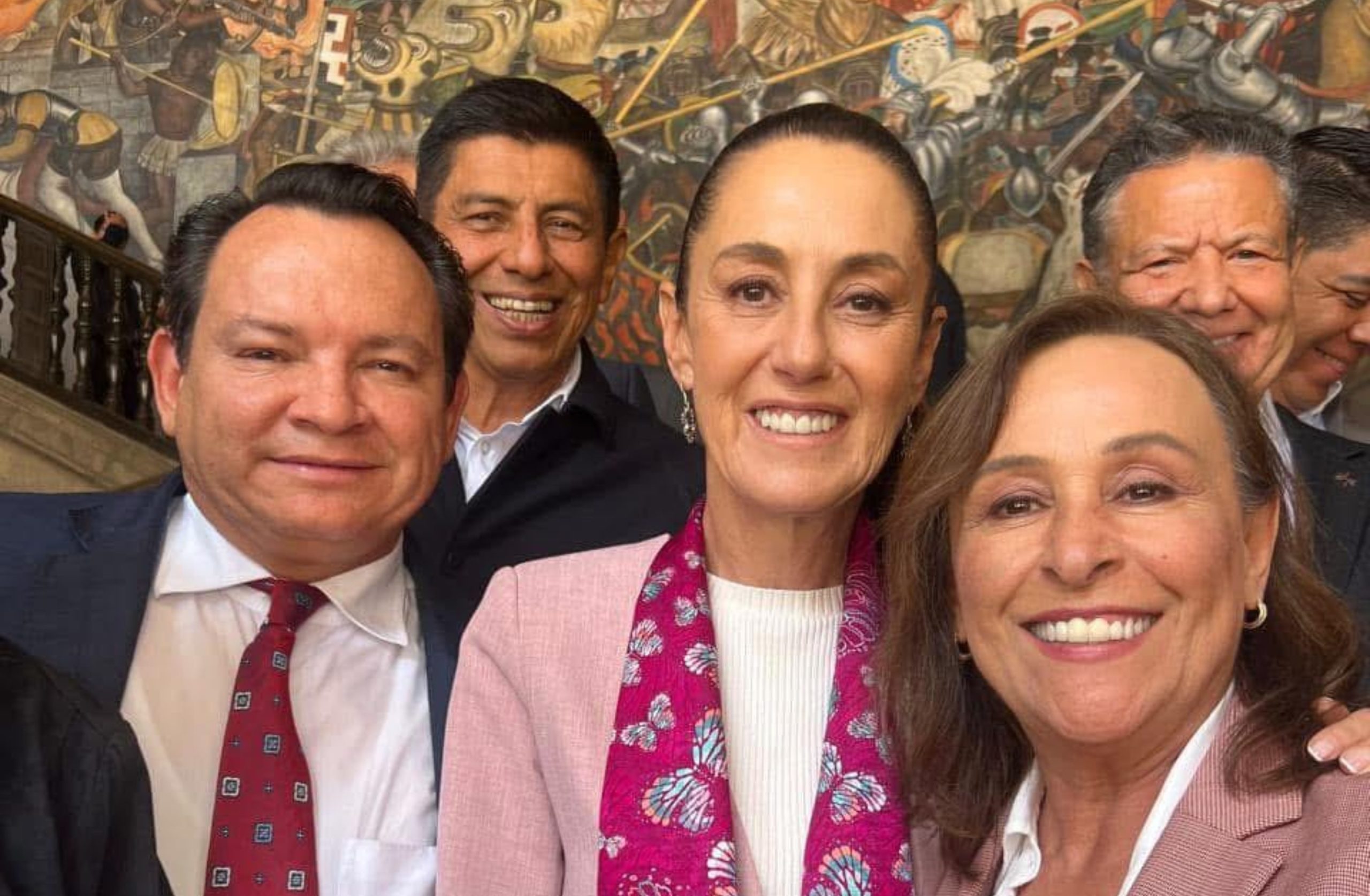 Rocío Nahle se reunió con Presidenta Sheinbaum en Palacio Nacional