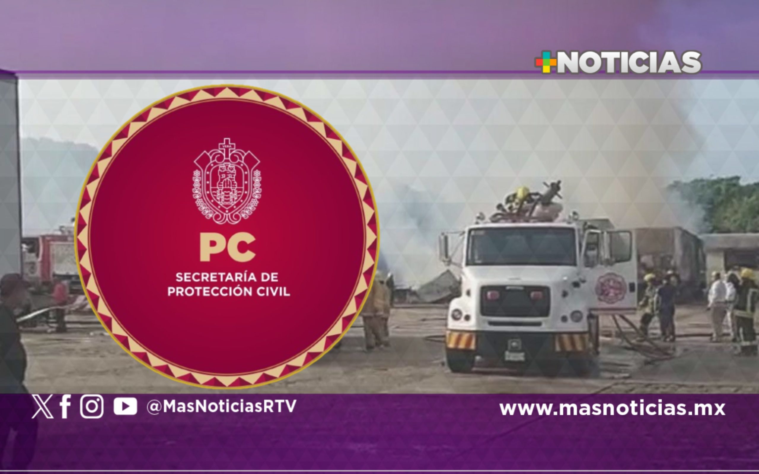 Liquidado incendio en parque de tráileres en Coatzacoalcos