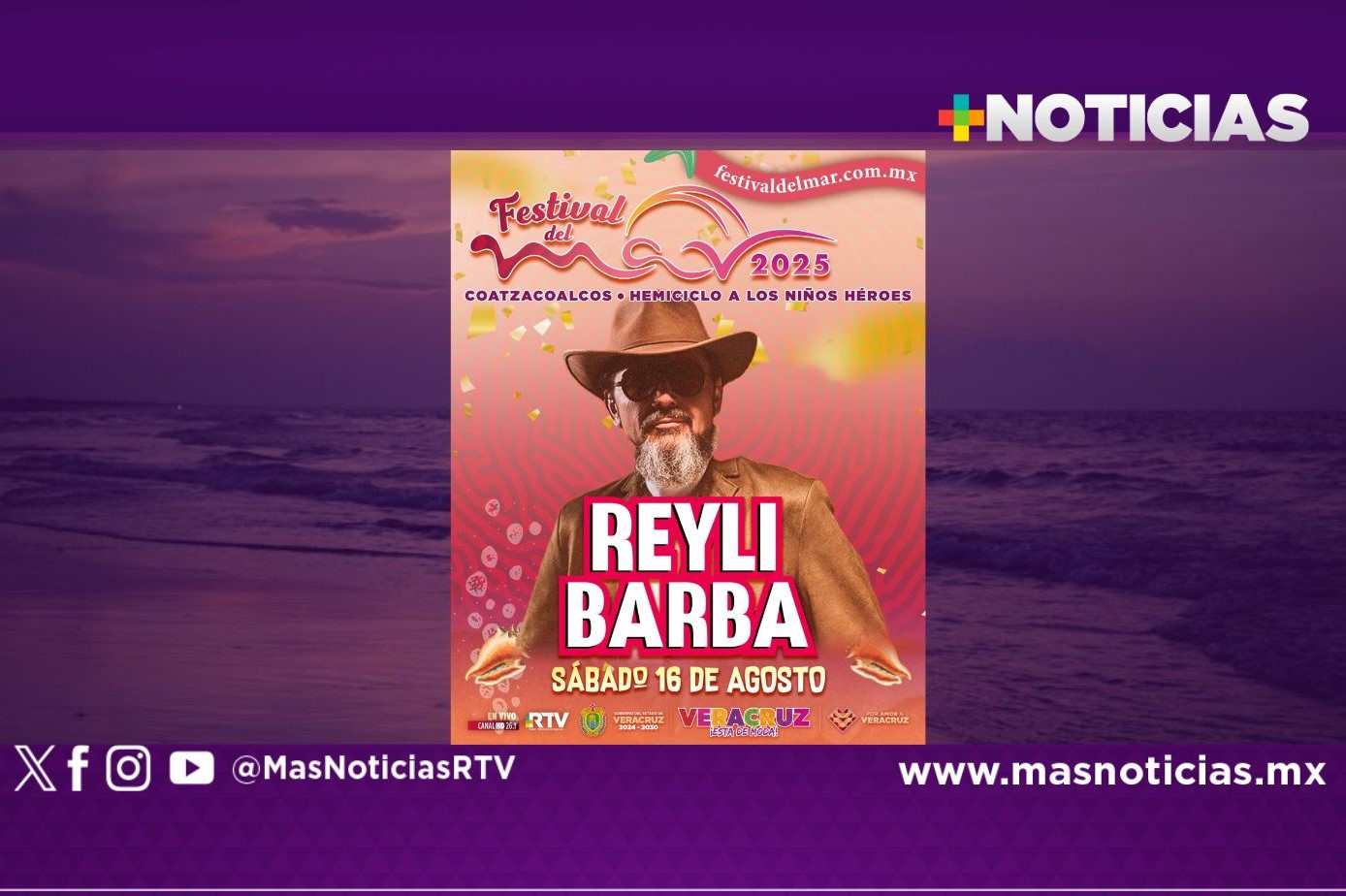 Reyli Barba invita al Festival del Mar en Coatzacoalcos