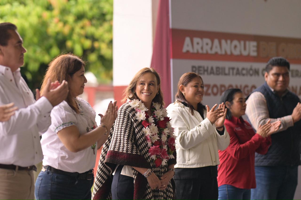 Cumple Rocío Nahle con Tezonapa: inicia pavimentación a Motzorongo con concreto hidráulico