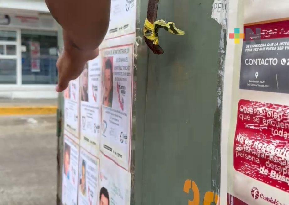 Integrantes de colectivo realizan jornada de difusión de búsqueda en Coatzacoalcos