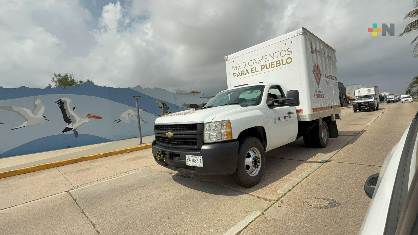 Camionetitas de la Salud llevan medicamentos a clínicas del sur de Veracruz