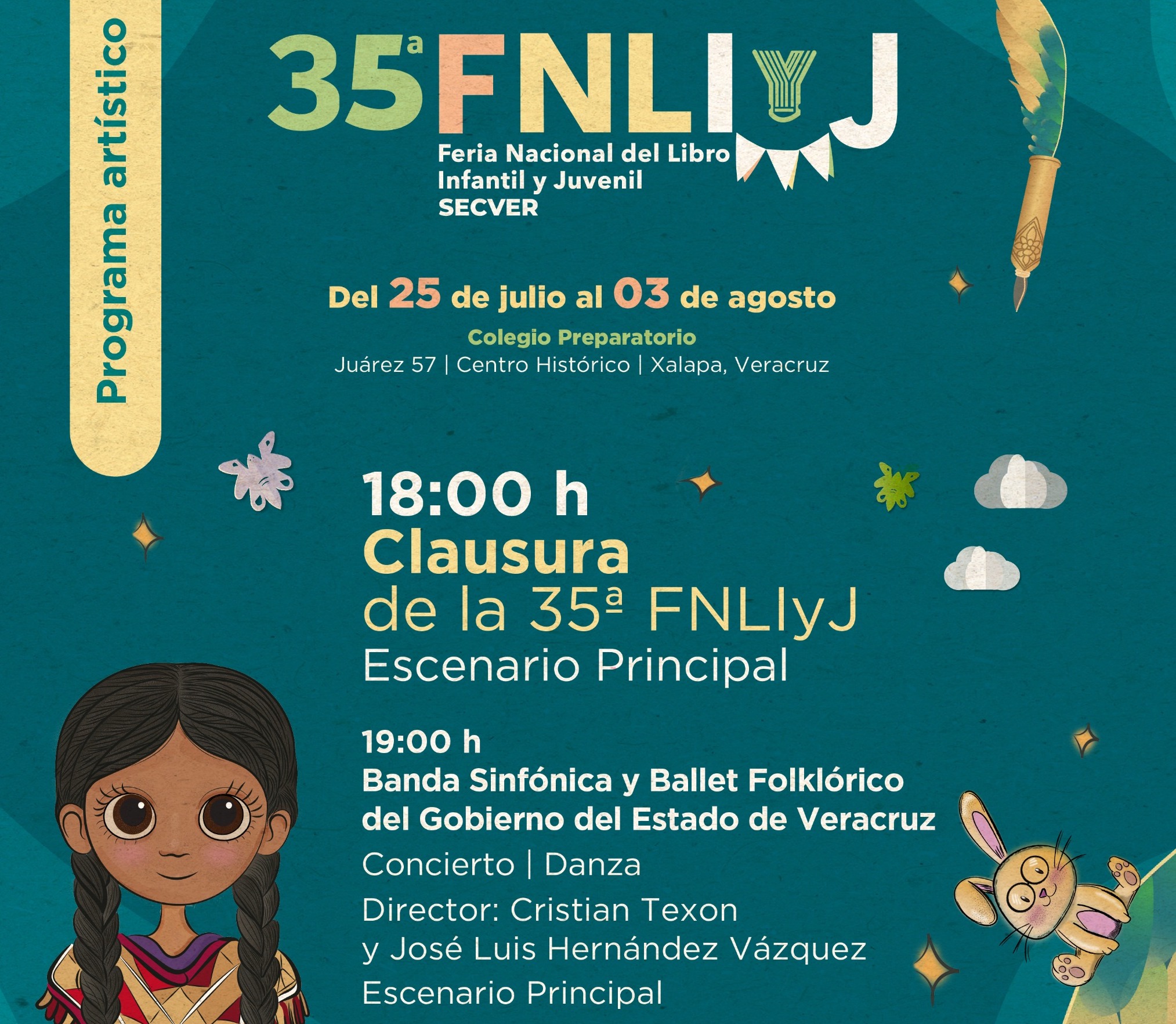 Invita Secver a la clausura de la 35ª FNLIyJ