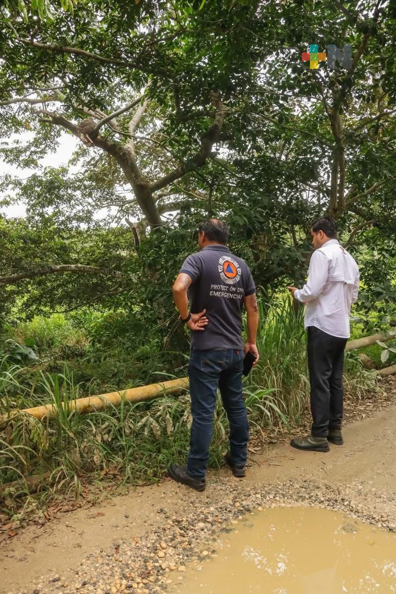 Coordinan acciones para mitigar impacto ambiental por derrame en zona ejidal de Coatzacoalcos