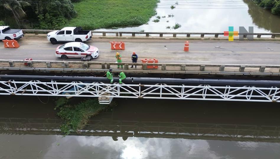 Instalación de nueva tubería en puente Calzadas II requerirá corte temporal de agua