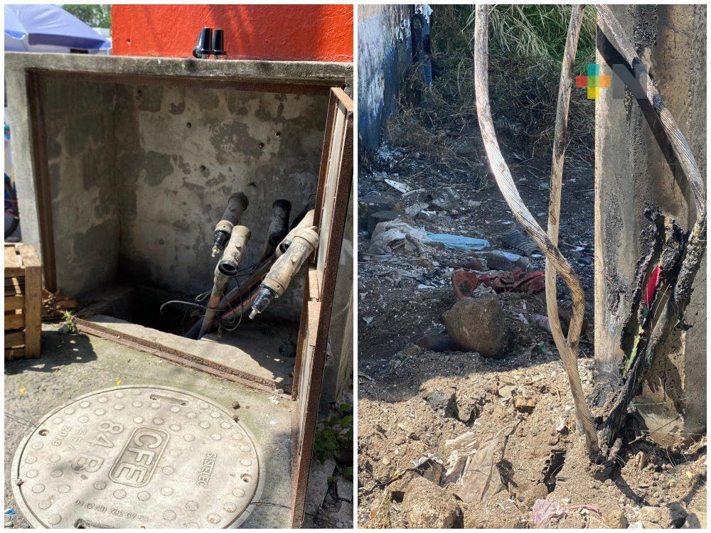 Quema irregular causó apagón en Veracruz puerto