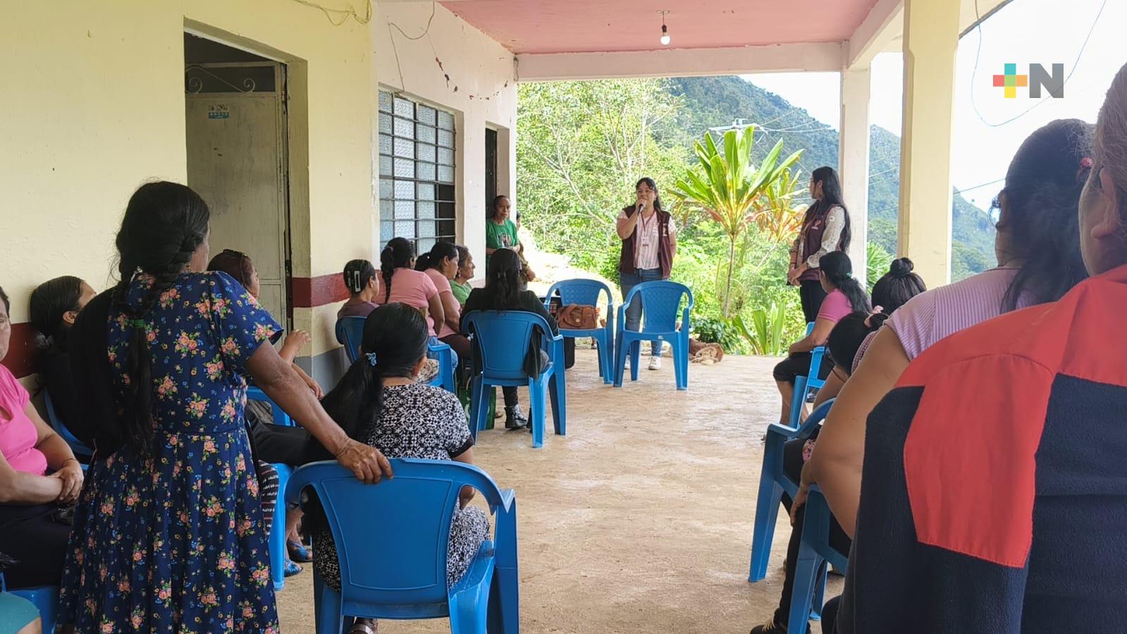 Presentan iniciativa Tejedoras de la Patria en Coetzala