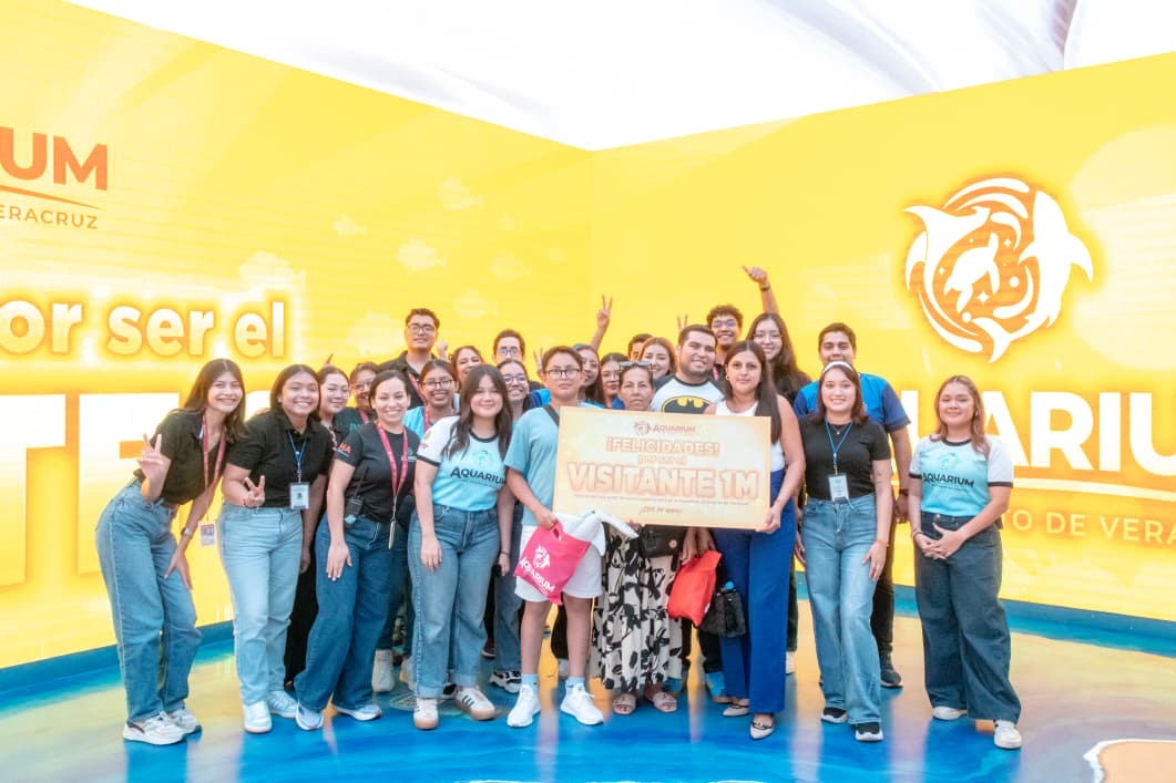 Aquarium de Veracruz celebra un millón de visitantes