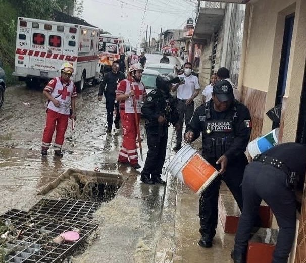 PC y SSP coordinan la atención y monitoreo por lluvias en Xalapa
