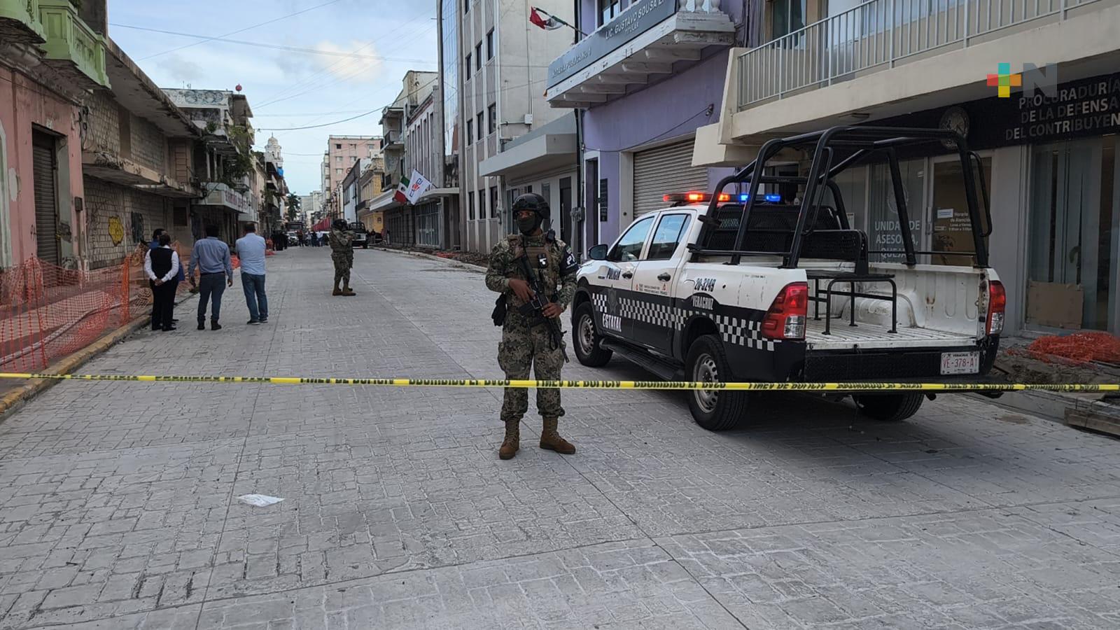 Movilización por amenaza de bomba en el centro histórico de Veracruz