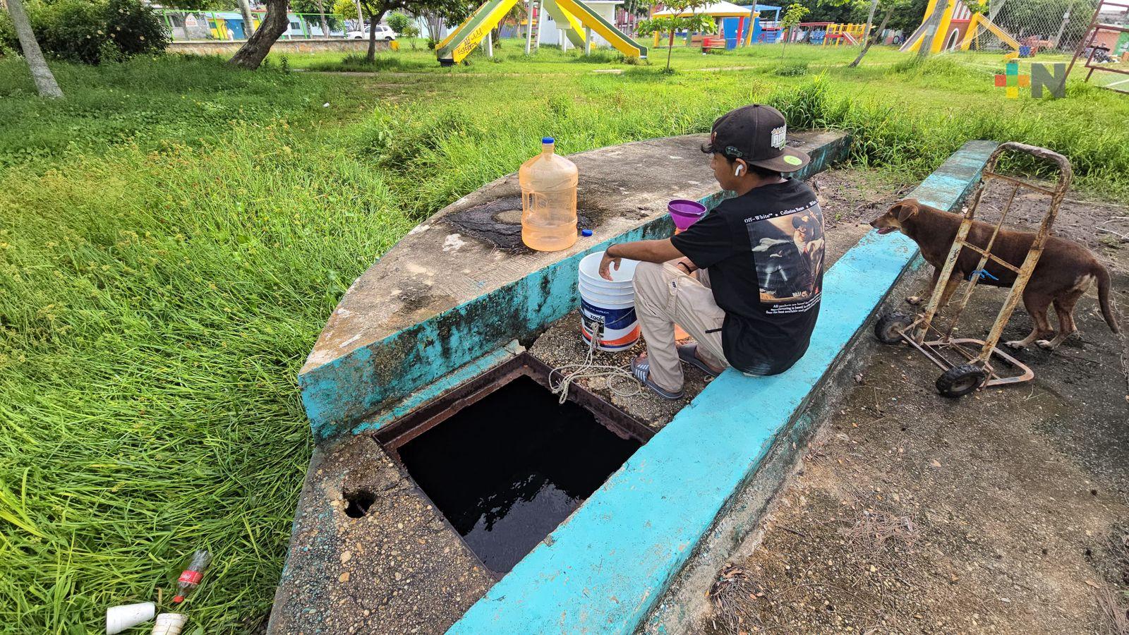 Una vez más los «ojos de agua» rescatan a la población ante el desabasto