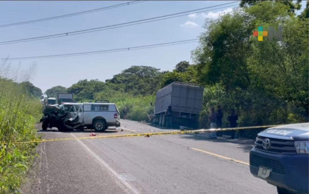 Accidente en carretera transístmica; falleció una persona