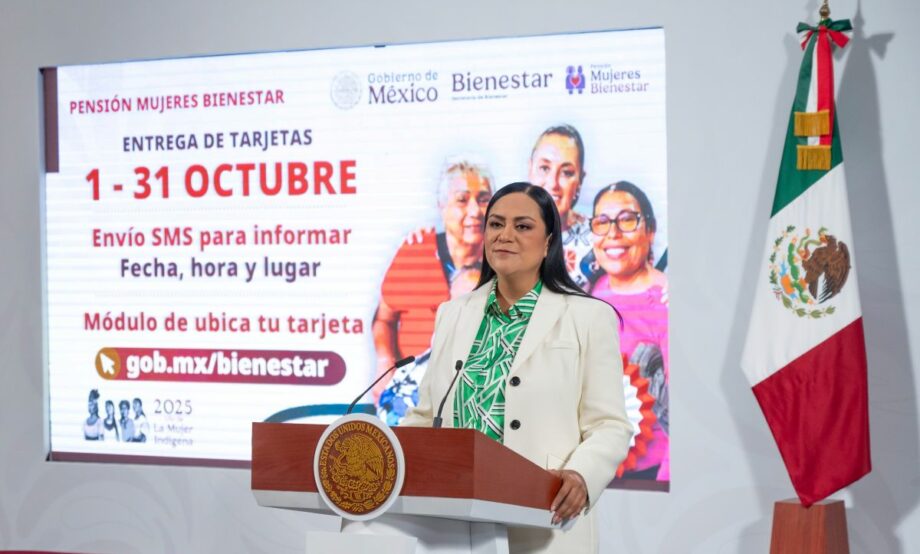 Cerca de tres millones de mujeres recibirán en noviembre Pensión Bienestar