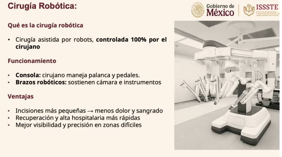 ISSSTE comenzará a operar plan de cirugía robótica que mejorará y agilizará atención