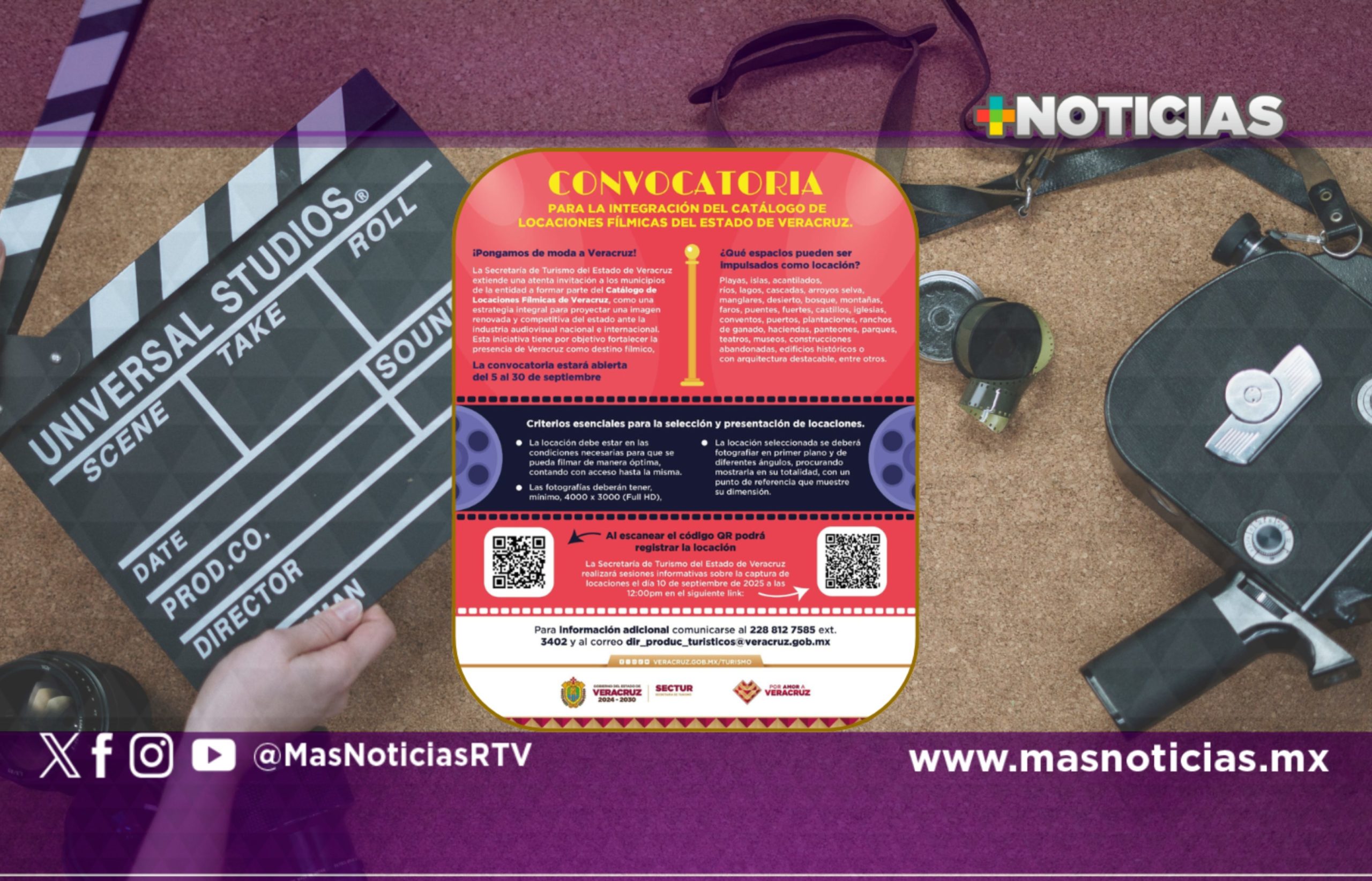 Invita Sectur a registrar espacios en el Catálogo de Locaciones Fílmicas