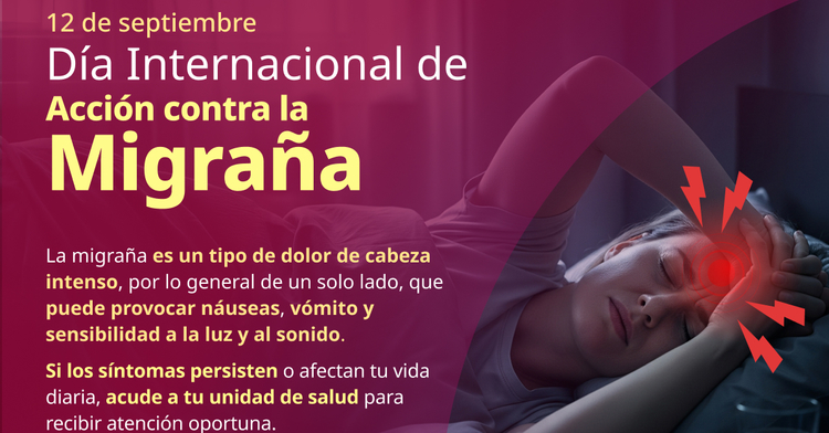 Ante dolor de cabeza, recomendable acudir al especialista para saber si es migraña