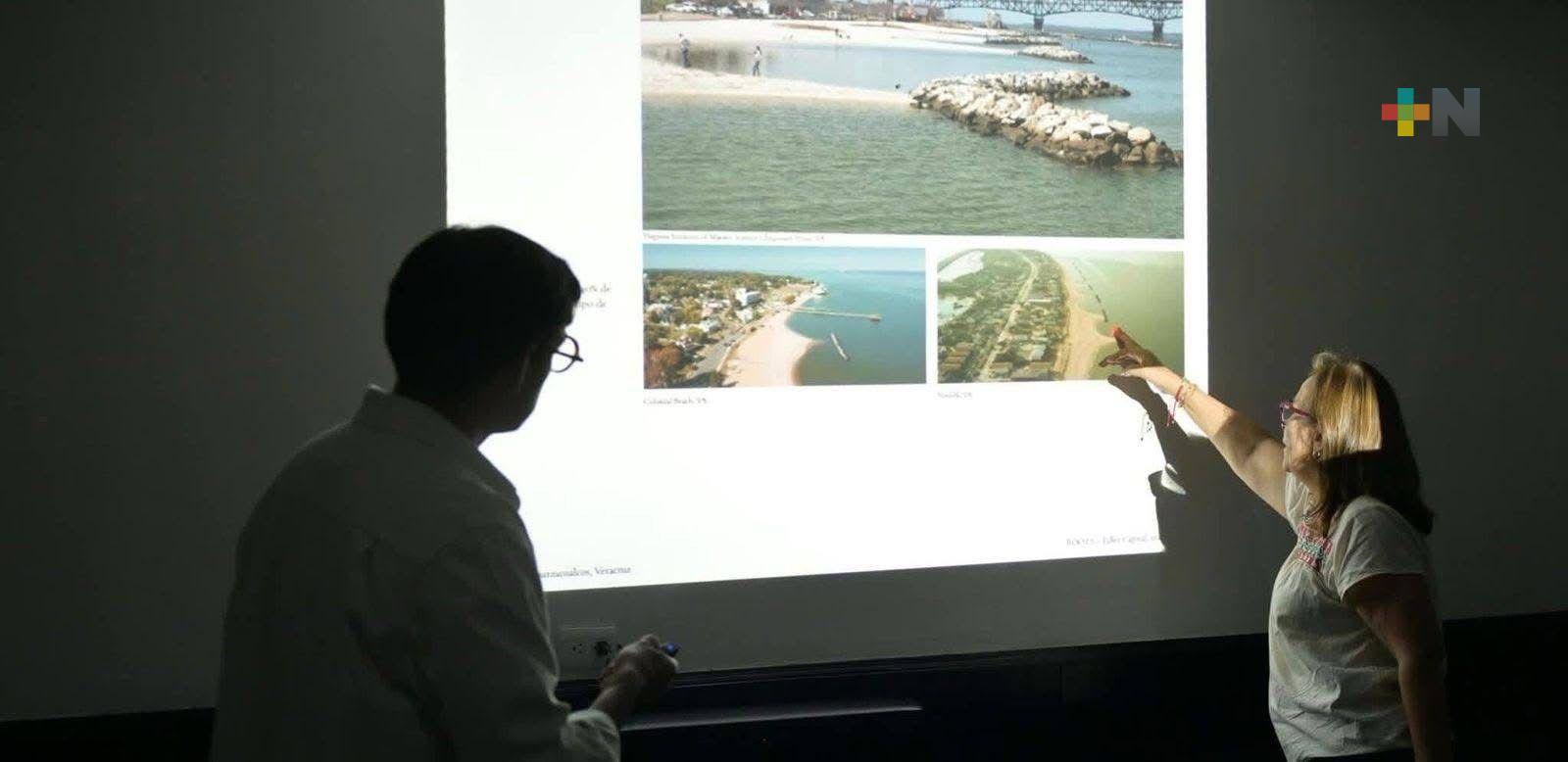 Evalúan tecnologías para mitigar invasión de arena al malecón de Coatzacoalcos