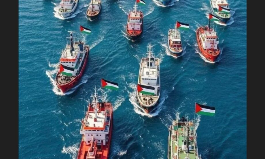 Detectan drones que sobrevuelan flotilla que se dirige a Gaza