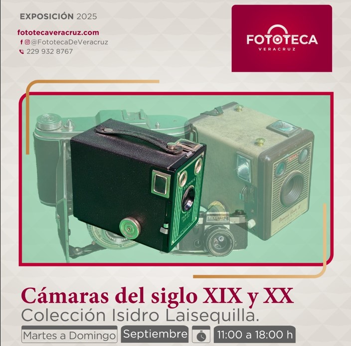 Exposición de cámaras en la Fototeca de Veracruz