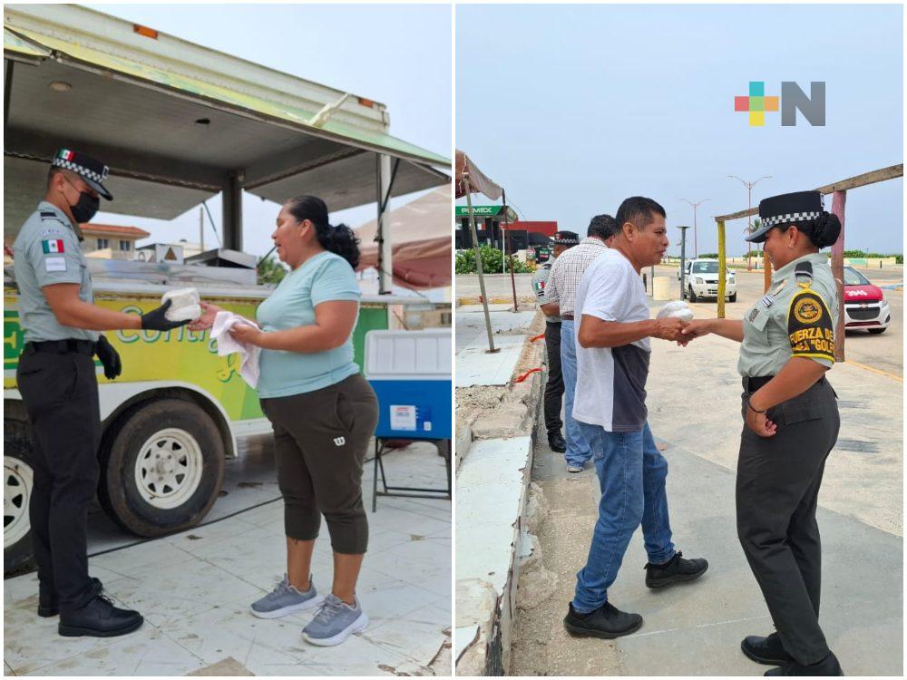 Guardia Nacional continúa con entrega de tortillas en Coatzacoalcos